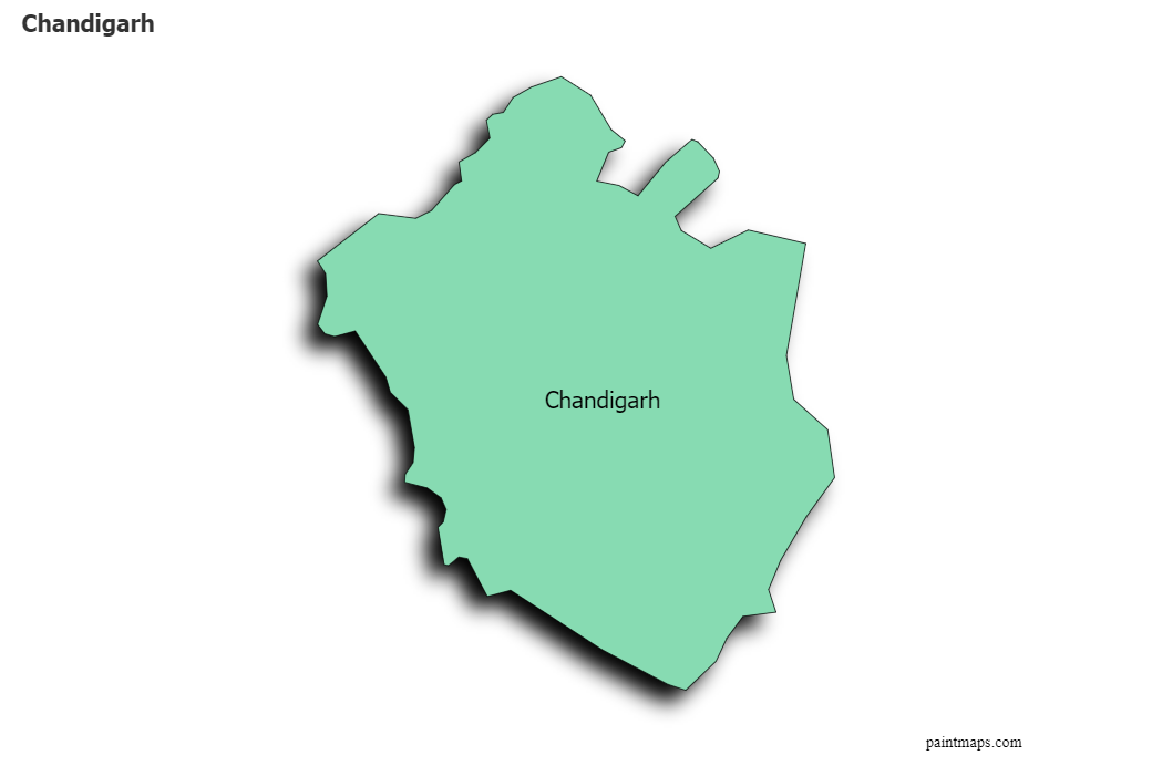 V7 Securities Group coverage area in Chandigarh - security services map